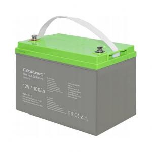 QOLTEC Akumulator żelowy Deep Cycle 12V 100Ah