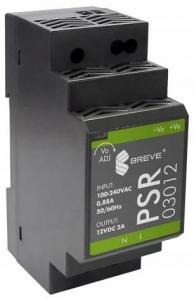 Zasilacz impulsowy PSR 03012 230/ 12VDC 2A 24W na szynę DIN, Uzas: 85-264VA