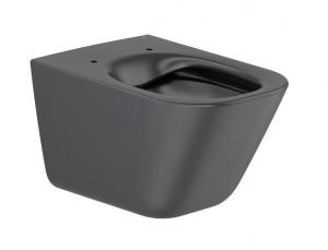 ROCA Miska WC GAP SQUARE podwieszana Rimless 54 cm, czarny mat