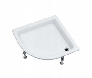 SCHEDPOL Brodzik akrylowy Zefir Standard Plus 90x90x26 cm R55 pólokrągły