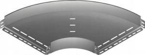 BAKS Kolanko 90° KKPJ300H60, grubość blachy 1,0mm