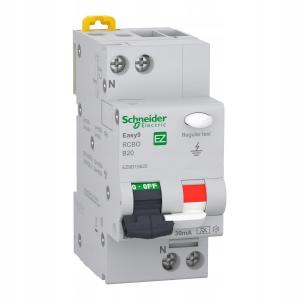 Wyłącznik kombinowany Easy9 Pro EZ9D-B20-30-A-1N B 20A 1N-biegunowy 30 mA t