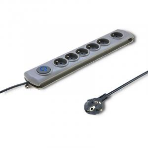 QOLTEC Listwa antyprzepięciowa Quick Switch 6 gniazd 1.8m