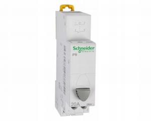 Przycisk pojedynczy (z samopowrotem) iPB-20-11 20A 1NO+1NC szary