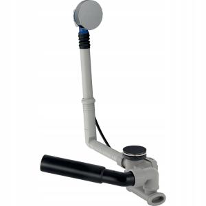 GEBERIT Syfon wannowy z korkiem automatycznym i przelewem chrom