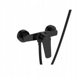 INVENA BATERIA NATRYSKOWA ALONIA INVENA TREND Z ZESTAWEM NATR CZARNY POŁYSK