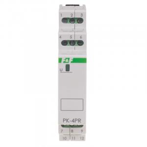 Przekaźnik elektromagnetyczny PK-4PR 230V 230V AC styk: 2P I=2x8A 2R I=2x8A