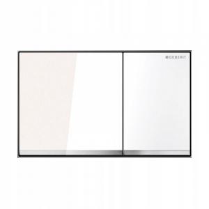 GEBERIT Przycisk spłukujący Omega60, przedni / górny, biały