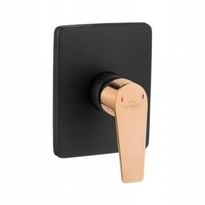 Bateria natryskowa INVENA podtynkowa MIDNIGHT BLACK GOLD 48h