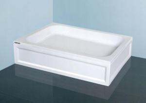 Brodzik akryl prostokątny 80x120x15 cm SANPLAST Classic B/CL 80x120x15+STB