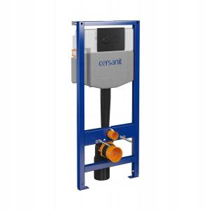 Stelaż Podtynkowy B959 System 50 Pneumatyczny Przycisk Czarny Mat