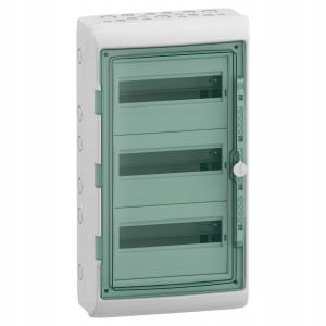Obudowa natynkowa Mureva (dawna Kaedra) IP65 MRV-3-12-NT-T drzwi transparen