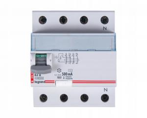 LEGRAND Wyłącznik różnicowoprądowy P304 4P 63A 500MA TYP AC TX3