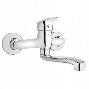 Bateria umywalkowa INVENA ścienna AVA NEW długość 20cm 48h