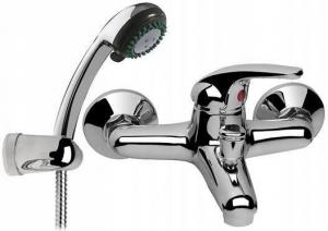 ONNLINE Bateria wannowa Gala ścienna dwuotworowa z akcesoriami chrom