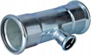 KAN-therm Trójnik redukcyjny Steel - 66.7/28/66.7