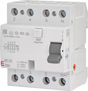 ETI Wyłącznik różnicowoprądowy EFI-P4 A 25/0.5