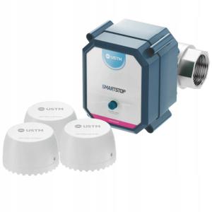 USTM Zawór antyzalaniowy SMARTSTOP 3/4” z czujkami 3szt