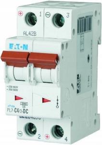 EATON Wyłącznik nadprądowy 10kA DC PL7-C4/2-DC