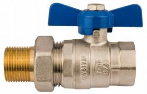 INVENA ZAWÓR KULOWY WODNY ZE ŚRUB. Z MOTYL. TYP CIĘŻKI PROV 1