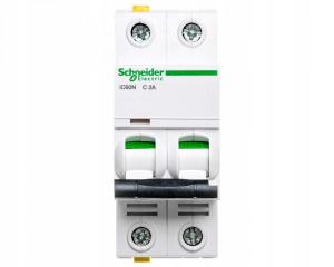 SCHNEIDER ELECTRIC Wyłącznik nadprądowy iC60N-C2-2 C 2A 2-biegunowy
