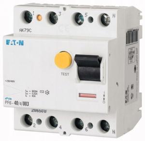 EATON Wyłącznik różnicowoprądowy 6kA PF6-40/4/01