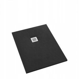 SCHEDPOL Brodzik kompozyt Kalait Stabilsound Black Stone 80x120x3,5 z M2