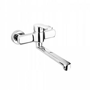 Bateria umywalkowa ścienna ARMATURA KRAKÓW SPARC BLACK mosiądz