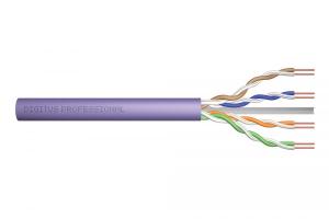 Kabel instalacyjny DIGITUS kat.6, U/UTP, B2ca, AWG 23/1, LSOH, 500m, fiolet