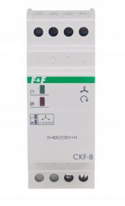 F&F Czujnik kolejności i zaniku fazy CKF-B styki: 1Z , I=10A, 2 moduły