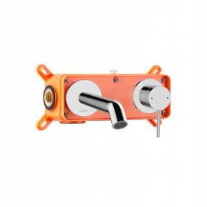 INVENA BATERIA UMYWALKOWA PODTYNKOWA KALITEA INVENA TREND, CHROM