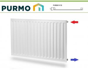 GRZEJNIK PURMO HIGIENICZNY H10 600x400 C 10 Boczny