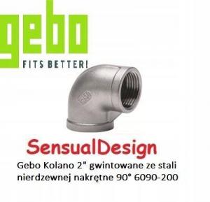 Kolano gwintowane ze stali nierdzewnej nakrętne 90° 2