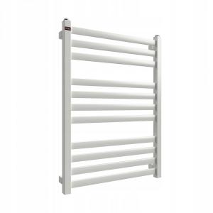 Grzejnik łazienkowy pionowy Amur A-19 75/53 313 W 730x530x75 01 biały dolny