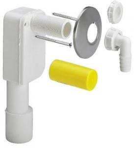 Syfon w ścianę do pralki/zmywarki 1 X 40/50 tworzywo sztuczne / biały