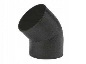 Kolano PEHD 250/45 segmentowe SDR26 S12.5, kolor czarny, QS (Quick Stream)