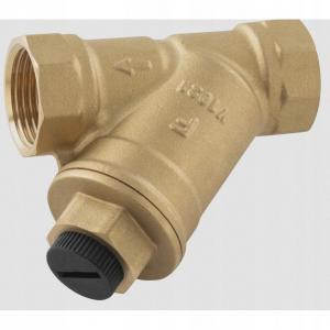 Filtr skośny siatkowy z magnesem, nakrętno-nakrętny, DN32, G1 1/4