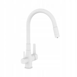 INVENA BATERIA ZLEWOZMYWAKOWA Z FILTREM GLAMOUR INVENA TREND, BIAŁA