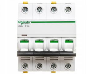 SCHNEIDER ELECTRIC Wyłącznik nadprądowy iC60N-B16-4 B 16A 4-biegunowy
