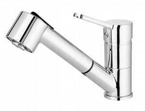 DEANTE Bateria kuchenna Narcyz z wyciąganą wylewką, chrom