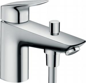 Bateria wannowo-prysznicowa jednouchwytowa nawannowa Hansgrohe Logis