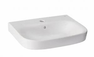 Umywalka ścienna 45x37 cm DEBBAz otw. na baterię.