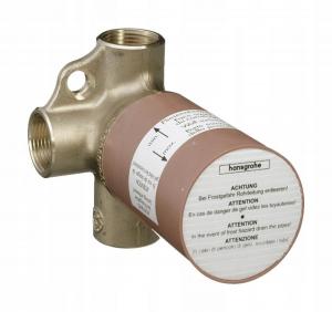 Zawór odcinająco-przełączający Hansgrohe Trio Universal, DN20, ma możliwość