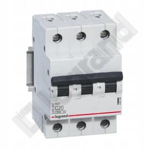 LEGRAND Wyłącznik nadprądowy RX3 3P C 20A 6000A