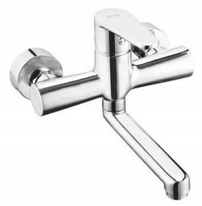 FERRO Bateria umywalkowa Algeo ścienna chrom 48h