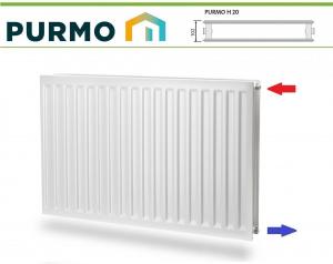 GRZEJNIK PURMO HIGIENICZNY H20 550x400 C 20 Boczny