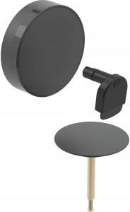 GEBERIT Zestaw wykończeniowy syfonu wannowego czarny mat