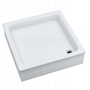 Brodzik akryl STABILSOUND kwadratowy 80x80x26 cm SCHEDPOL GRAWELLO