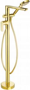DEANTE Bateria wannowa wolnostojąca z zestawem prysznicowym Alpinia, złoty