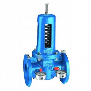 CALEFFI Regulator ciśnienia. Wykonany z żeliwa. Przyłącza kołnierzowe DN 65